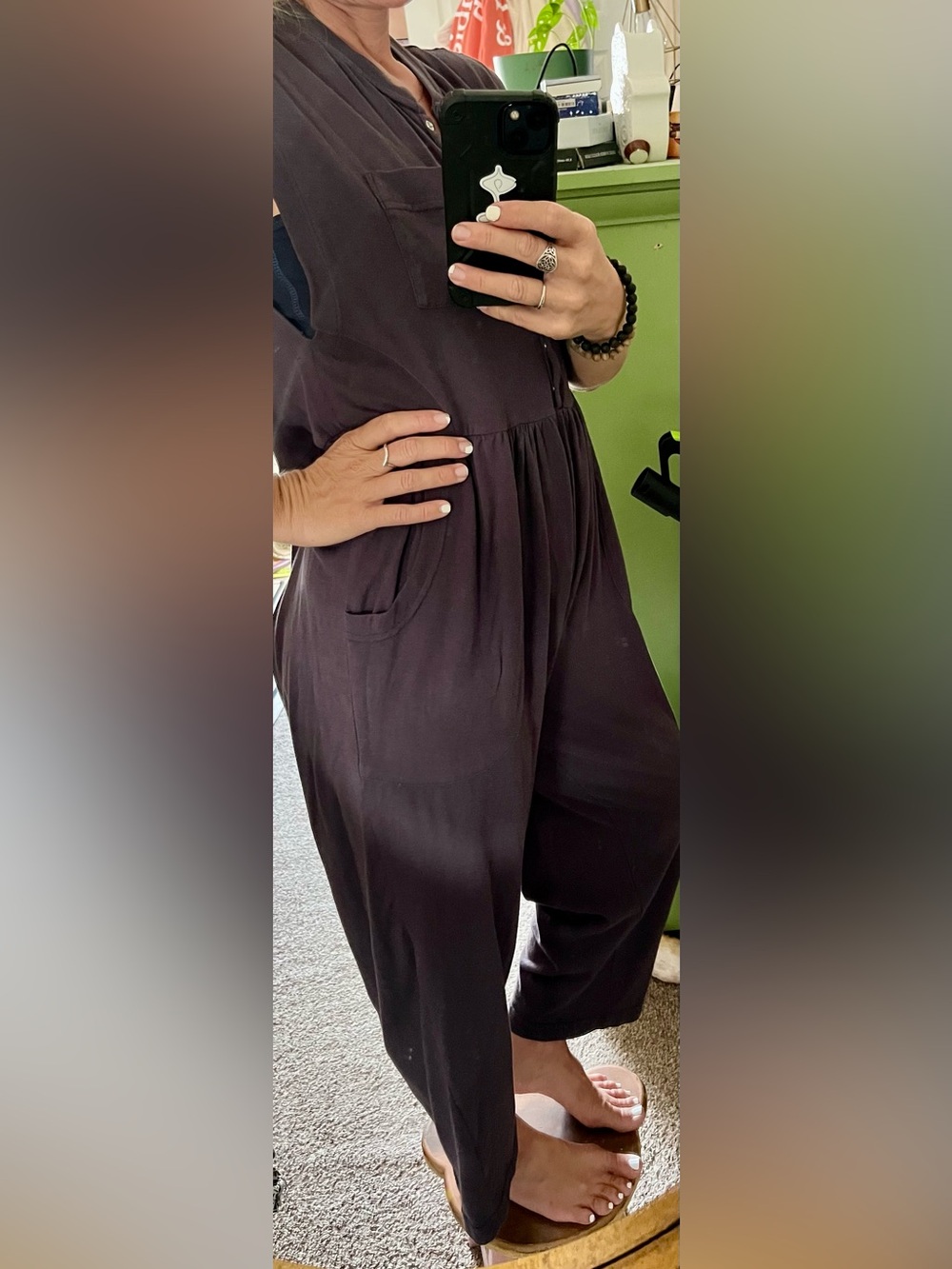 Out From Under Urban Outfitters Jumpsuit XS  100% Cotton Utility Cargo - Picture 11 of 11